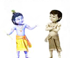 krishna & pendya, his childhood friend