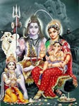 shiva & family at mount kailas