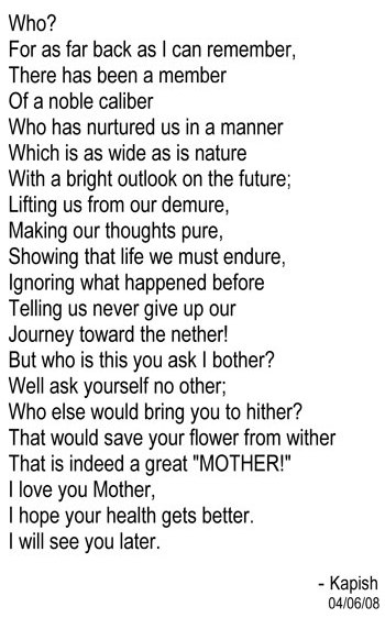 ode to mom